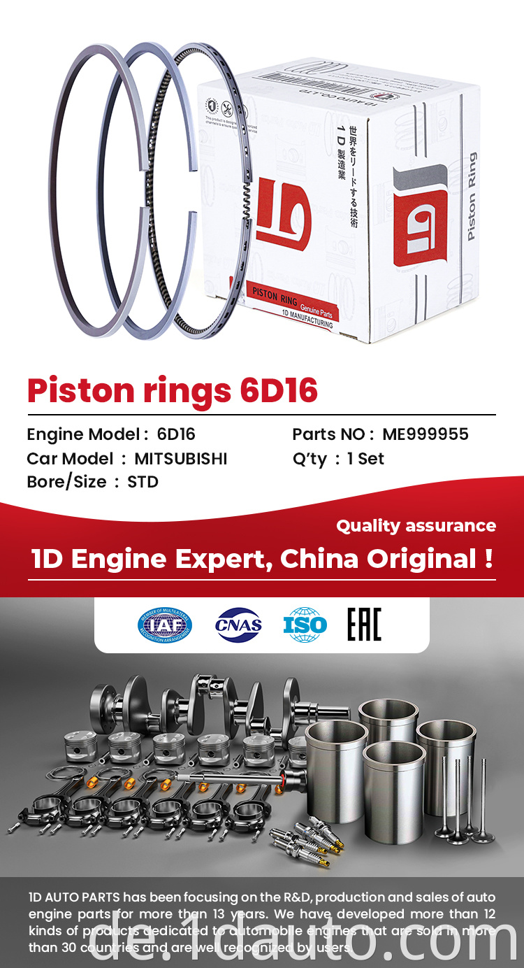 Engine Piston Ring for ISUZU Engine 6HH1